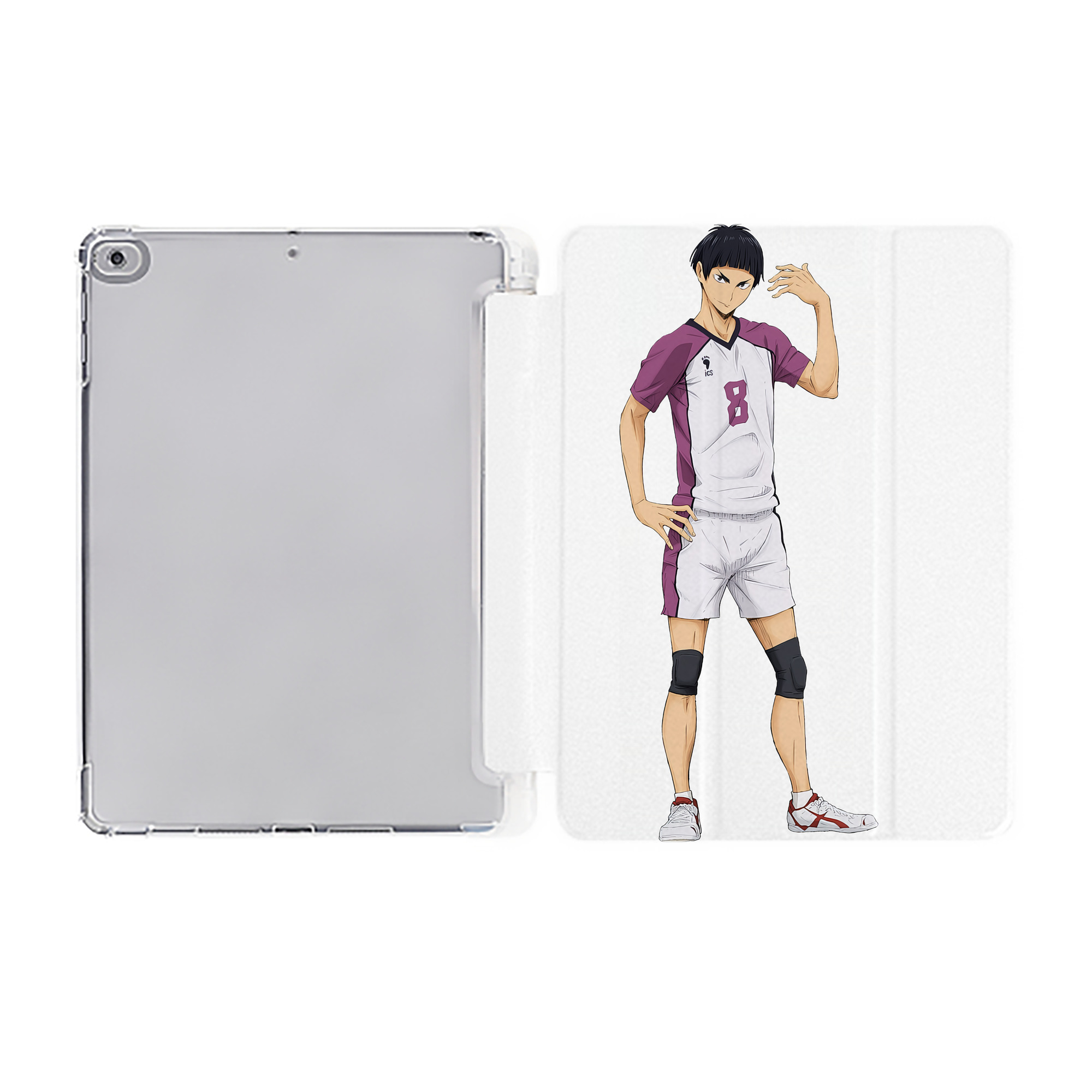 （画像用） ハイキュー!! Haikyu!! IPad ケース ペン収納付き 三つ折りスタンド PUレザー×シリコン 対応機種9.5/10.5/10.9インチ